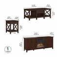 thumbnail image 4 of Key West Electric Fireplace TV Stand Set in Bing Cherry - Engineered Wood, 4 of 7