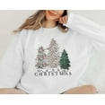 thumbnail image 4 of ALLTB Merry Christmas Sweatshirt for Women Long Sleeve Tree Pullover Graphic Lightweight Xmas Top, 4 of 6