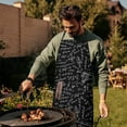 thumbnail image 4 of Math Equations Algebra Black Pattern Apron-Garden Aprons for Women with Pockets-Cotton Linen Waterproof Kitchen Cooking Gardening Aprons Adjustable for Kitchen,Cooking,BBQ and Salon 33x27 Inch, 4 of 7