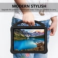 thumbnail image 6 of TECH CIRCLE for iPad Air 11 Inch M2 2024/iPad Pro 11 inch 2024 M4 Kids Case with Pencil Holder, Kiddie Lightweight Shockproof Full-Body Handle Stand EVA Tablet Protective Kids Friendly Case,Black, 6 of 6
