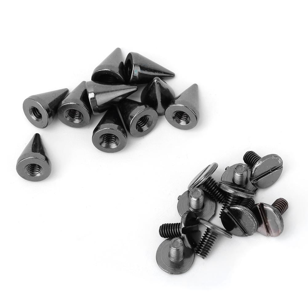 Sonew Bullet Rivet,50pcs 7*10mm Bullet Spikes Punk Rivets Leathercraft