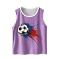 thumbnail image 2 of BLTIBY 2025 Girls Boys Tank Top Summer Sleeveless Funny T Shirt for Teen Toddler Infant Round Neck Printed Fashion Casual Vest Blouse Purple 10-11 Years, 2 of 6
