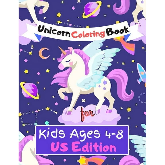Beautiful Unicorn Coloring Book: For Kids ages 4_8, More than 35 ...