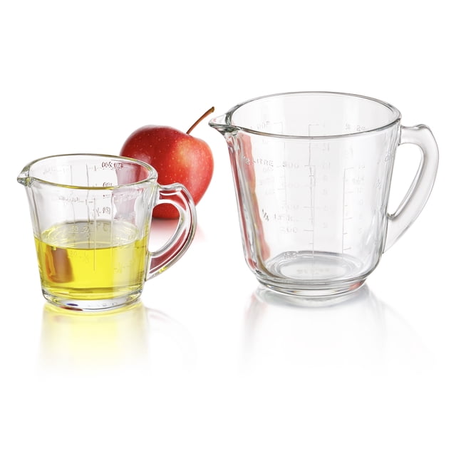 Juego De 2 Tazas Medidoras Reposteria Libbey Pyrorey