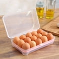 thumbnail image 1 of Plastic Egg Tray,1Pc Egg Storage Holder Refrigerator Egg Organizer Egg Storage Holder Multi-Functional, 1 of 2