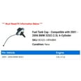 thumbnail image 2 of Fuel Tank Cap - Compatible with 2001 - 2006 BMW 325Ci 2.5L 6-Cylinder 2002 2003 2004 2005, 2 of 2