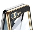 thumbnail image 6 of Compatible Samsung Galaxy Z Flip 6 Case with Crossbody Strap Lanyard Ring Kickstand PU Leather Cover Built in Small Screen Protector Full Coverage Phone Case for ZFlip 6 (Black, Z Flip 6 2024), 6 of 6
