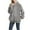 Gray, variant on Kaemgyyd Women's Sherpa Jackets Casual Loose Long Sleeve Full Zip up Winter Coat Soft Warm Fleece Jacket with Hood