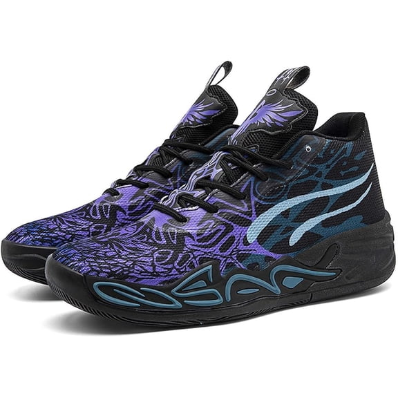 Men's Breathable Mesh Basketball Shoes Non Slip Rubber Sole Sports Shock-absorbing Training Suitable for Outdoor Court Running Daily Casual Wear