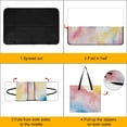 thumbnail image 4 of Colorful Tie Dye Vortex Picnic Blanket Waterproof Outdoor Beach Blanket Hand-held Pad Suitable for Travel, Camping, Beach, Family Gatherings, 4 of 8