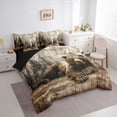 thumbnail image 3 of Feelyou 3D Wildlife Bear Twin Bedding Sets 7-Piece for Teens, Rustic Jungle Animal Bedding Comforter Set, Farmhouse Cabin Reversible Sheet Sets, Luxury Bedroom Decor, 3 of 7