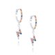 thumbnail image 1 of Pendientes de tuerca de Plata de Ley 925 auténtica, Pendientes de Piercing de circón coloridos para mujer y niña, Pendientes de cristal de arcoíris de Plata 925 Tan Jianjun unisex, 1 of 2