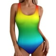 thumbnail image 2 of Flag Swimsuit LGBT Pride Parade One Piece Swimwear Push Up Trd Bathing Suit Sexy Surfing Design Bodysuit, 2 of 7