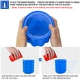 thumbnail image 4 of Bandeja de hielo con molde para cubitos de hielo, cubo de hielo de silicona grande, (2 en 1) fabricante de cubitos de hielo, redondo, portátil (azul oscuro) Zhivalor WMZL-1885, 4 of 4