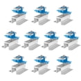 thumbnail image 1 of 10Pcs Solar Panel Mid Clamps 3.6 Thick Solar Panel Brackets Lightweight Solar Panel Aluminum Mounting Clamps Durable Panel Mounting Rail Fixing Brackets for Solar Panel, 1 of 10