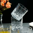 thumbnail image 6 of Lorren Home Trends 11 Ounce Double Old Fashion Drinking Glass-Textured Cut Glass, Set of 6, 6 of 6