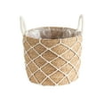 thumbnail image 1 of GROWTH TANK Floor Planter Stand Round Decorative Wicker Baskets for Balcony Office Patio M, 1 of 9
