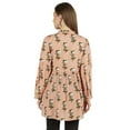 thumbnail image 5 of Moomaya Printed Womens Full Sleeve Tunic Mandarin Collar Fit & Flare Long Top, 5 of 7