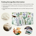 thumbnail image 5 of Lavender Leaves Storage Basket Large Foldable Storage Bin Laundry Baskets Toys Box Book Foldable Organizer Bag 14.2x10.2x8.3 Inches 1 PC, 5 of 8