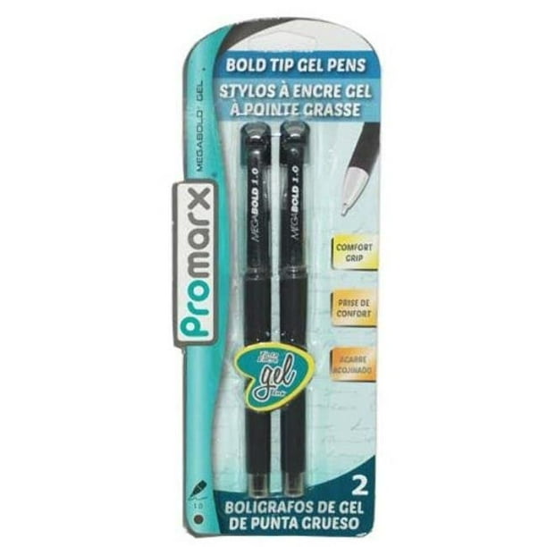 Promarx 2324349 Megabold Gel Pen, Black 2 Count Case of 48