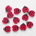 thumbnail image 3 of Linaichen wooden button 100 Pcs Wooden Buttons Mixed Cartoon Ladybug Shape 2 Holes Button Sewing Craft Scrapbooking DIY Buttons (Picture 1), 3 of 5