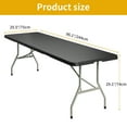 thumbnail image 6 of Dextrus 8FT Plastic Folding Table with Carrying Handle, Ideal for Picnic Parties/Indoor Events, 6 of 6