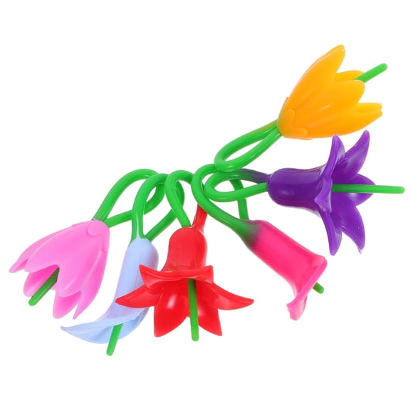 unbranded 6pcs Silicone Flower Glass Identifiers Identify Drinks for Special Events