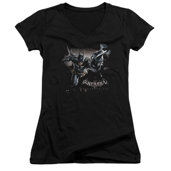 Batman Arkham Knight - Grapple - Juniors Cap Sleeve V-Neck Shirt - Medium