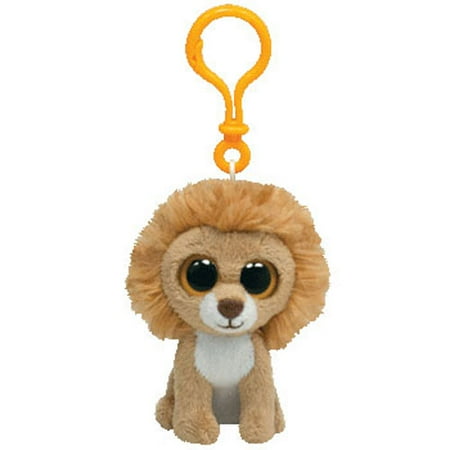 - TY Beanie Boos - KING the Lion (Solid Eye Color) (Plastic Key Clip - 3 inch)