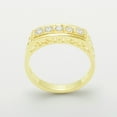 thumbnail image 2 of LBG British Made 9k Yellow Gold Cubic Zirconia Womens Eternity Ring - 33 size options - Size 9.25, 2 of 7