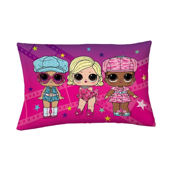 Franco Kids LOL Surprise Reversible Pillowcase, 20 in x 30 in