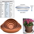 thumbnail image 2 of Bloem Terra Plant Saucer Tray Terra Cotta for Planters Size 17-20, 2 of 2