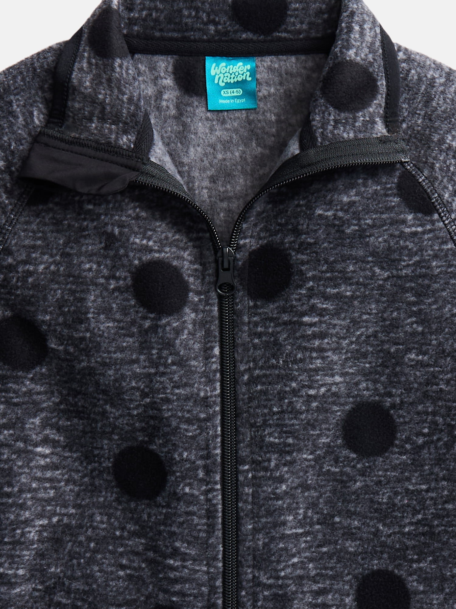 Wonder Nation Girls Microfleece Full Zip Jacket, Sizes 4-18 & Plus