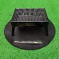 thumbnail image 1 of pitrice Tapis Girly Sécuritaire Rond Couverture de Grillade Ignifuge Accessoires de Cuisine Réutilisables Tapis BBQ Accessoires pour Camping Pique-Nique Type2, 1 of 6