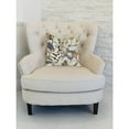 thumbnail image 2 of Plutus PBRA1358-2026-DP Camellia Floral Blue, Beige Tones Luxury Throw Pillow, 20 x 26 in. Standard, 2 of 3