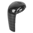 thumbnail image 2 of Gear  Knob Trim, ABS Carbon Fiber Look Easy Installation Wearproof Gear  Head Cover Scratch Free  For CX-3 CX-5 CX-9, 2 of 8