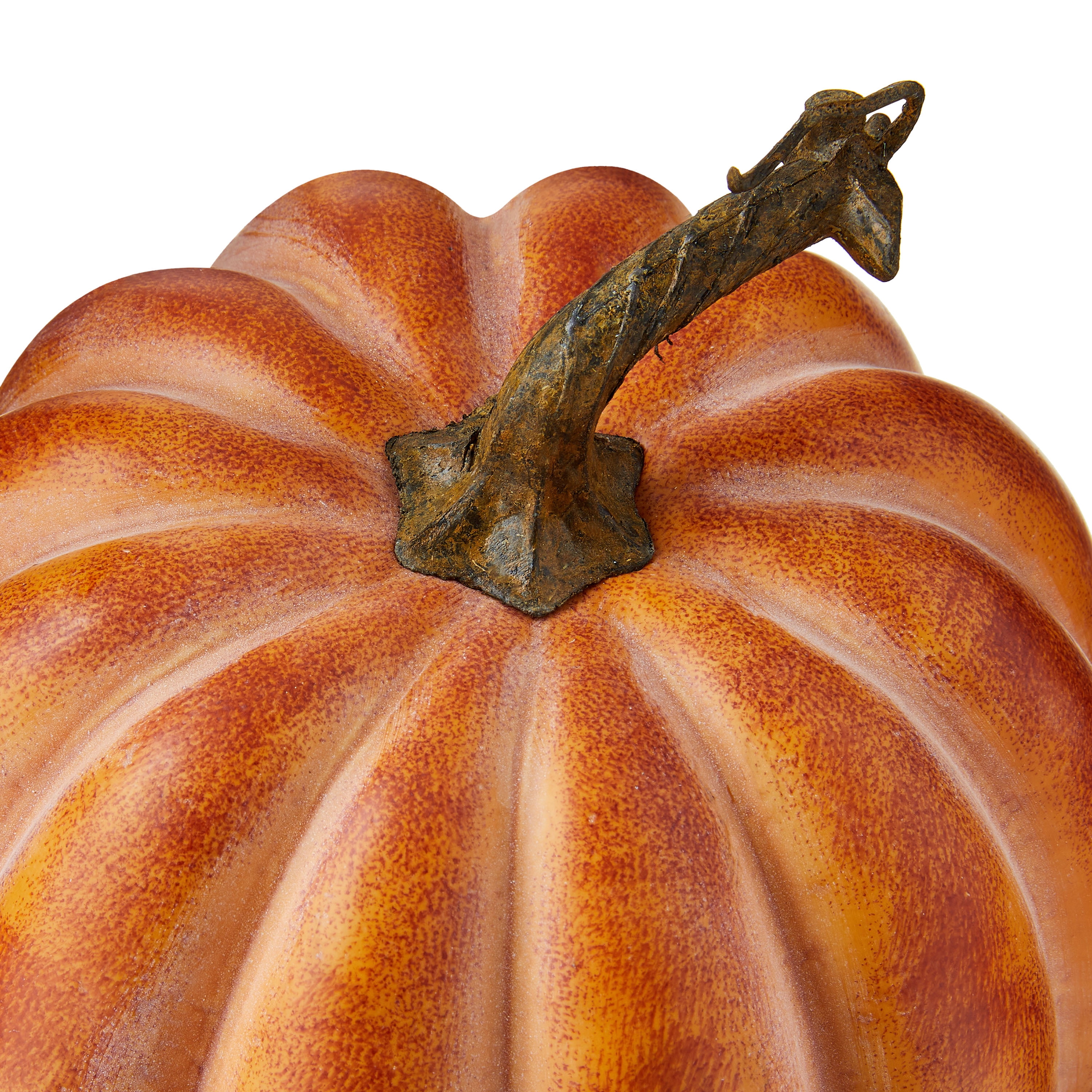 Foam Pumpkin Tabletop Decoration, Orange, 8", Harvest by Way To Celebrate