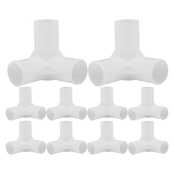 LOLIPPYY 10Pcs White Bracket Furniture Connectors for Versatile Shoe Rack and Shelf Hardware