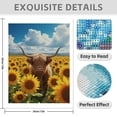thumbnail image 3 of Diamond Art Kit for Adults, Sunflower Field Majestic Animal Diamond Painting for Adults Beginners, DIY Diamond Art Painting Kits, 5D Diamond Painting Crafts for Home Decor 12x16 Frameless, 3 of 7
