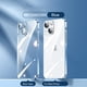 thumbnail image 1 of Funda transparente con revestimiento cuadrado 3CG, cubierta protectora de silicona suave para lente de iPhone 14, 13, 12, 11 Pro Max Plus, X, XR, XS, SE 2022, 7, 8, 1 of 4