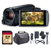 Canon VIXIA HF R800 HD Camcorder Bundle with 64GB Memory Card, Battery and Carrying Bag, 57x Advanced Zoom, SuperRange Optical Image Stabilization