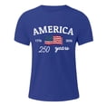 thumbnail image 5 of Ramiter 4th of July Shirts for Men American Flag 1776 Graphic Tees Casual Cap Sleeve USA Patriotic Tops(Blue,XL), 5 of 5