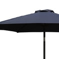 thumbnail image 5 of Open Box Four Seasons Courtyard Rockland 9 Foot Outdoor Patio Market Umbrella, Blue, 5 of 6