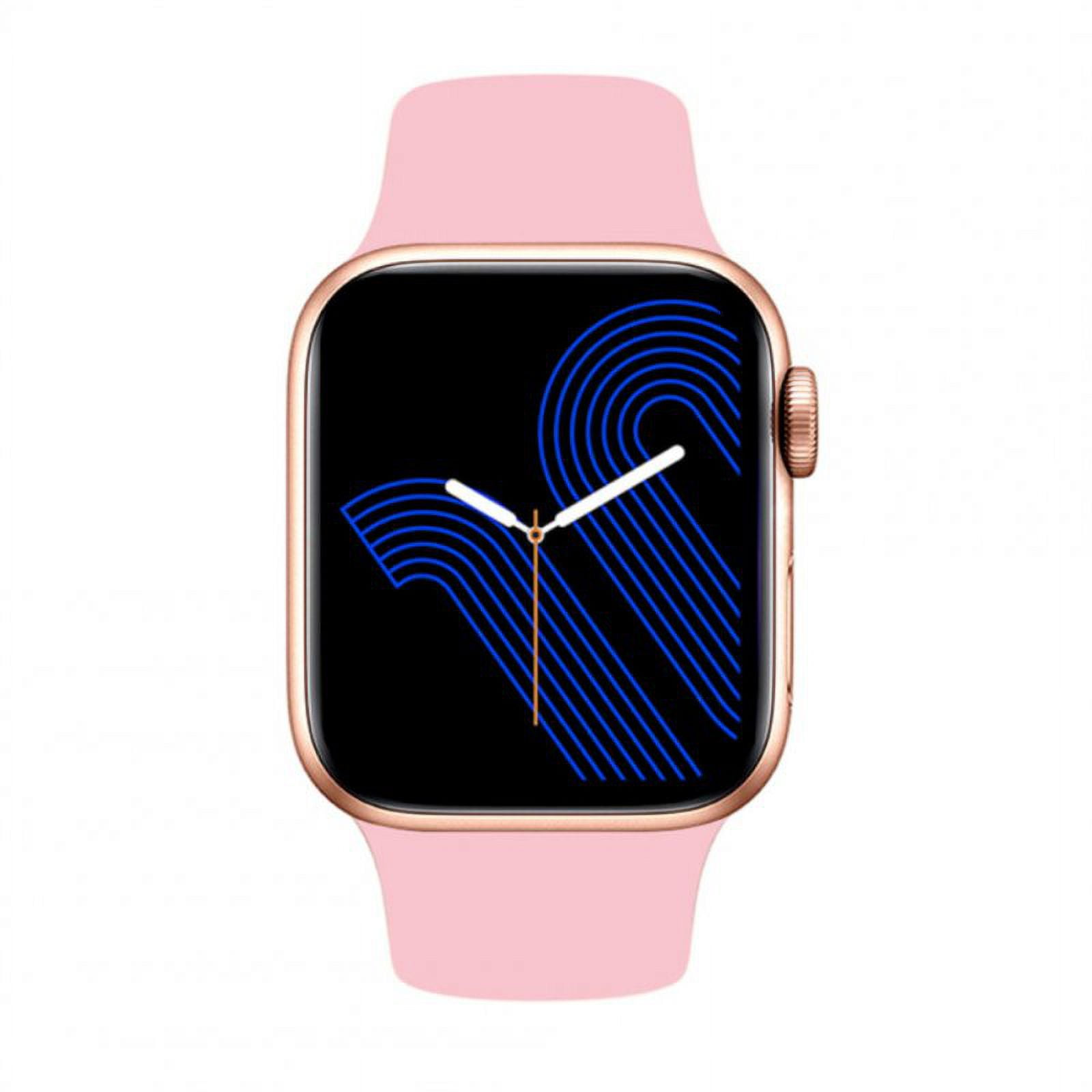Smart Watch I7 Pro Max Bluetooth Call Sports Fitness Monitor Custom Dial Full Touch Screen Smartwatch Pink Walmart
