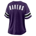 thumbnail image 3 of Women's Fanatics Purple Baltimore Ravens Plus Size Redzone Notch Neck T-Shirt, 3 of 3