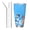 Straw Three-piece Set, variant on Masiiu Bluey Print 20OZ Car Cup for Travel, Insulated Stainless Steel Cup, Leak-Proof Lid with Straw and Direct Drinking Opening-Without Straw