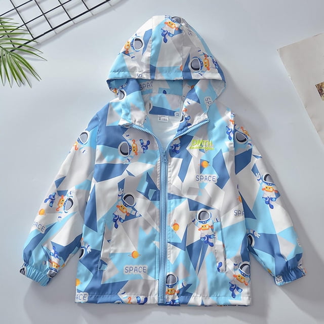 Cowsor Little Girls Boys Cute Hooded Jacket Cartoon Zipper Outerwear