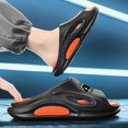 thumbnail image 5 of Men's Beach Slippers with Soft Low Arch Support Comfortable Thick Sole Anti Slip Easy To Clean, 5 of 5