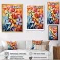thumbnail image 4 of Designart "Rotation of Abstract Wind Turbines II" Architecture Canvas Wall Art - Industrial Colorful Wind Turbines Living Room Canvas Art, 4 of 6