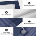 thumbnail image 6 of Navy Blue Striped Outdoor Rug for Patio/Deck/Porch, Non-Slip Large Area Rug 5 x 7 Ft, Vintage Stripes Ombre Indoor Outdoor Rugs Washable Area Rugs, Reversible Camping Rug Carpet Runner, 6 of 8